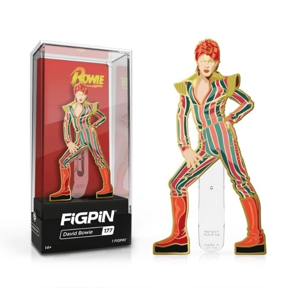 Figpin Other - 2019 FiGPiN David Bowie Ziggy Stardust #177 Collectible Enamel Display Case Pin